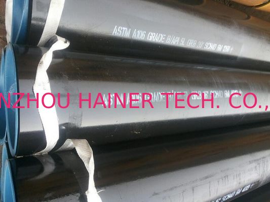 API 5L Gr.B / ASTM A106/A 53 Gr.B Carbon Steel Seamless Pipe , 16 